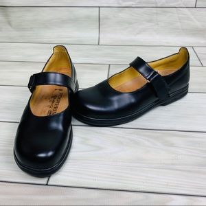 Birkenstock footprints black Mary Jane shoes